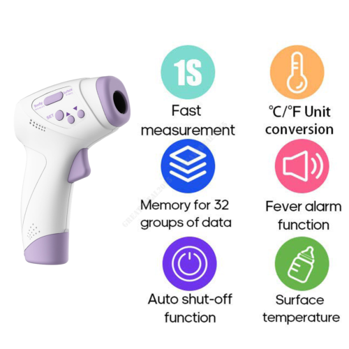 Infrared Non-Contact Digital Forehead Body IR Thermometer